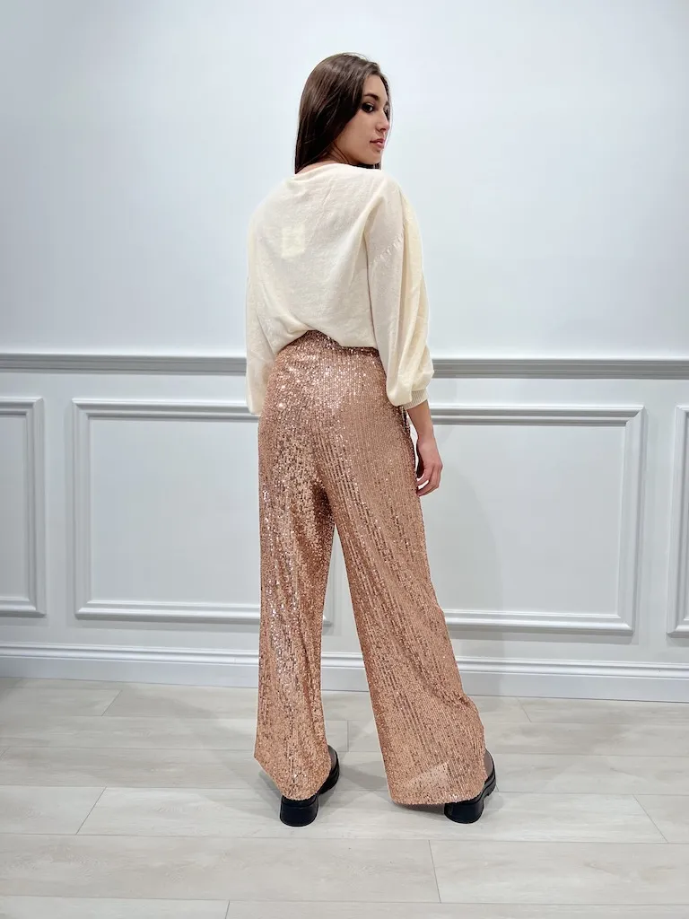 Pantalone palazzo con paillettes – Vicolo