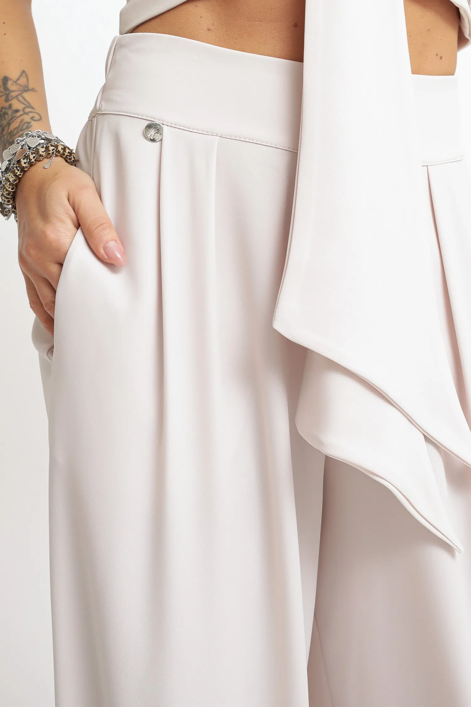 Pantalone Palazzo - Schiuma