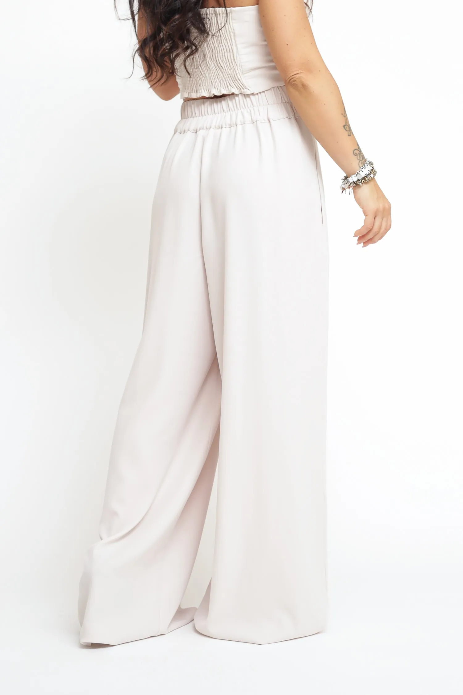 Pantalone Palazzo - Schiuma