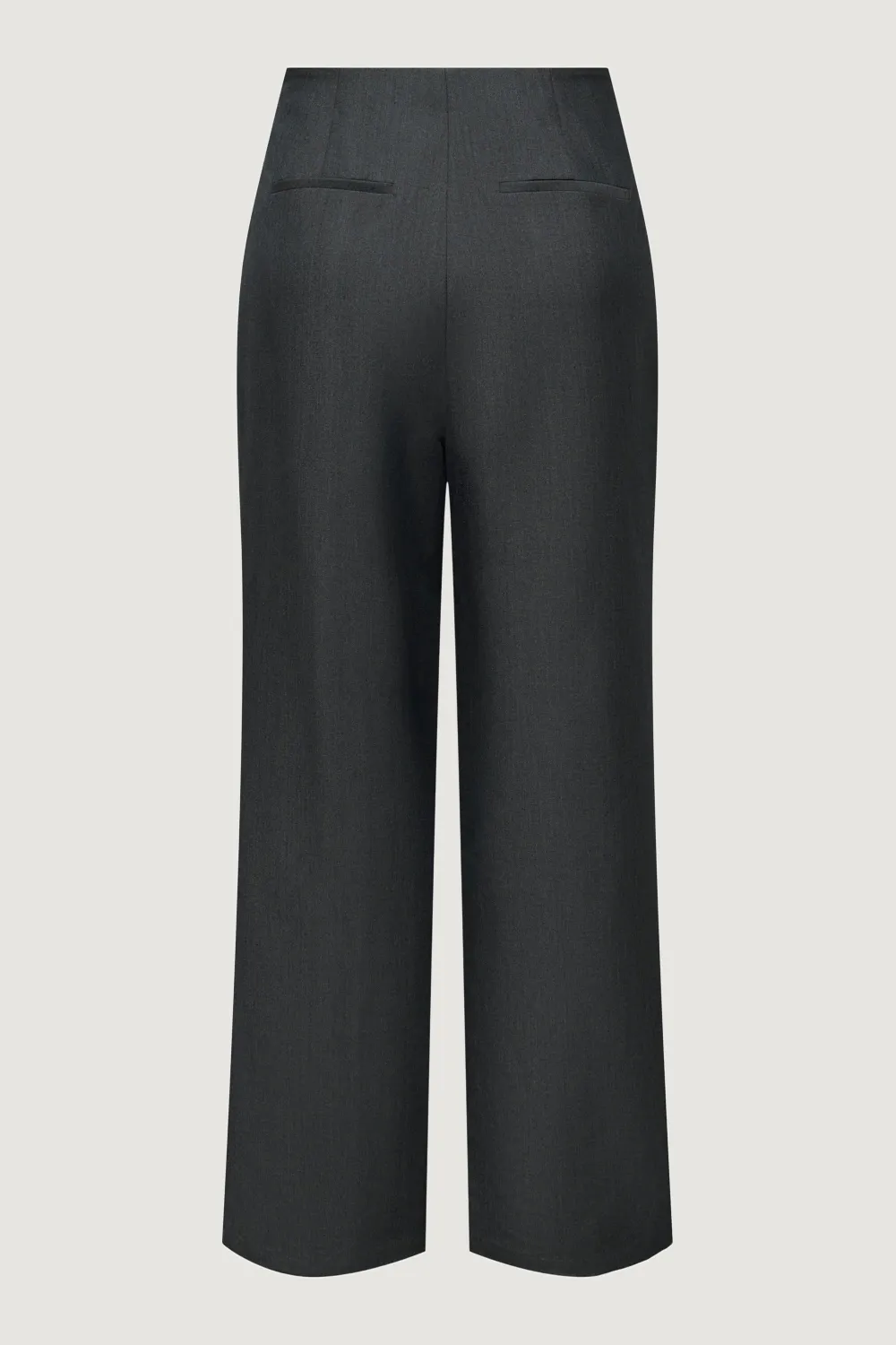 Pantaloni a palazzo Jacqueline de Yong jdycherry hw wide pleat melange pant pnt Grigio Scuro
