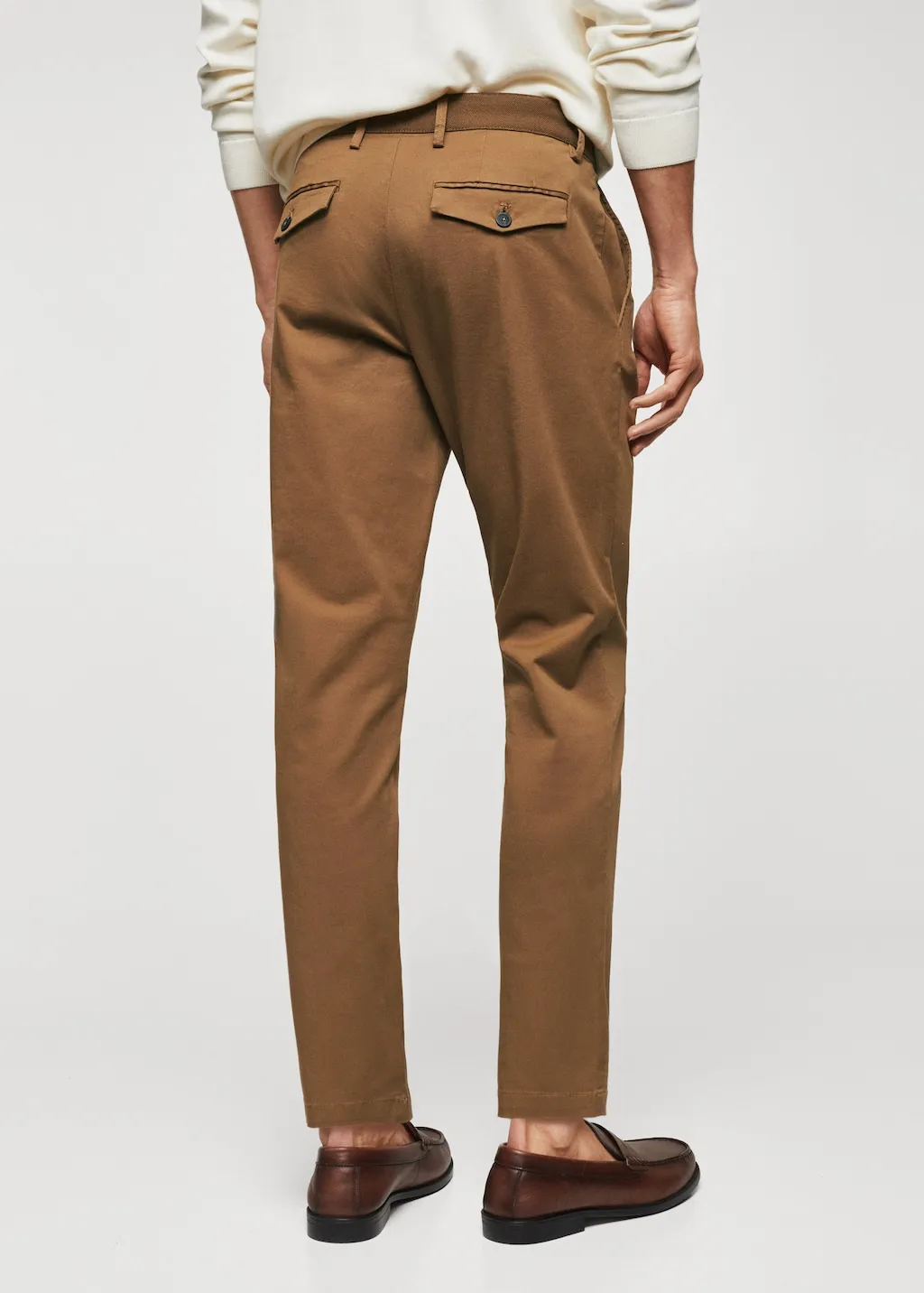 Pantaloni cotone tapered crop