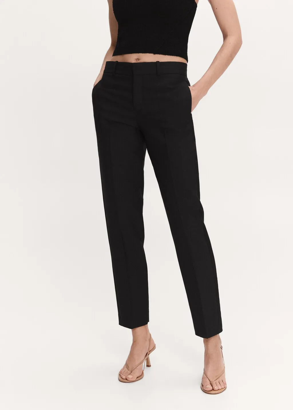 Pantaloni dettaglio satin