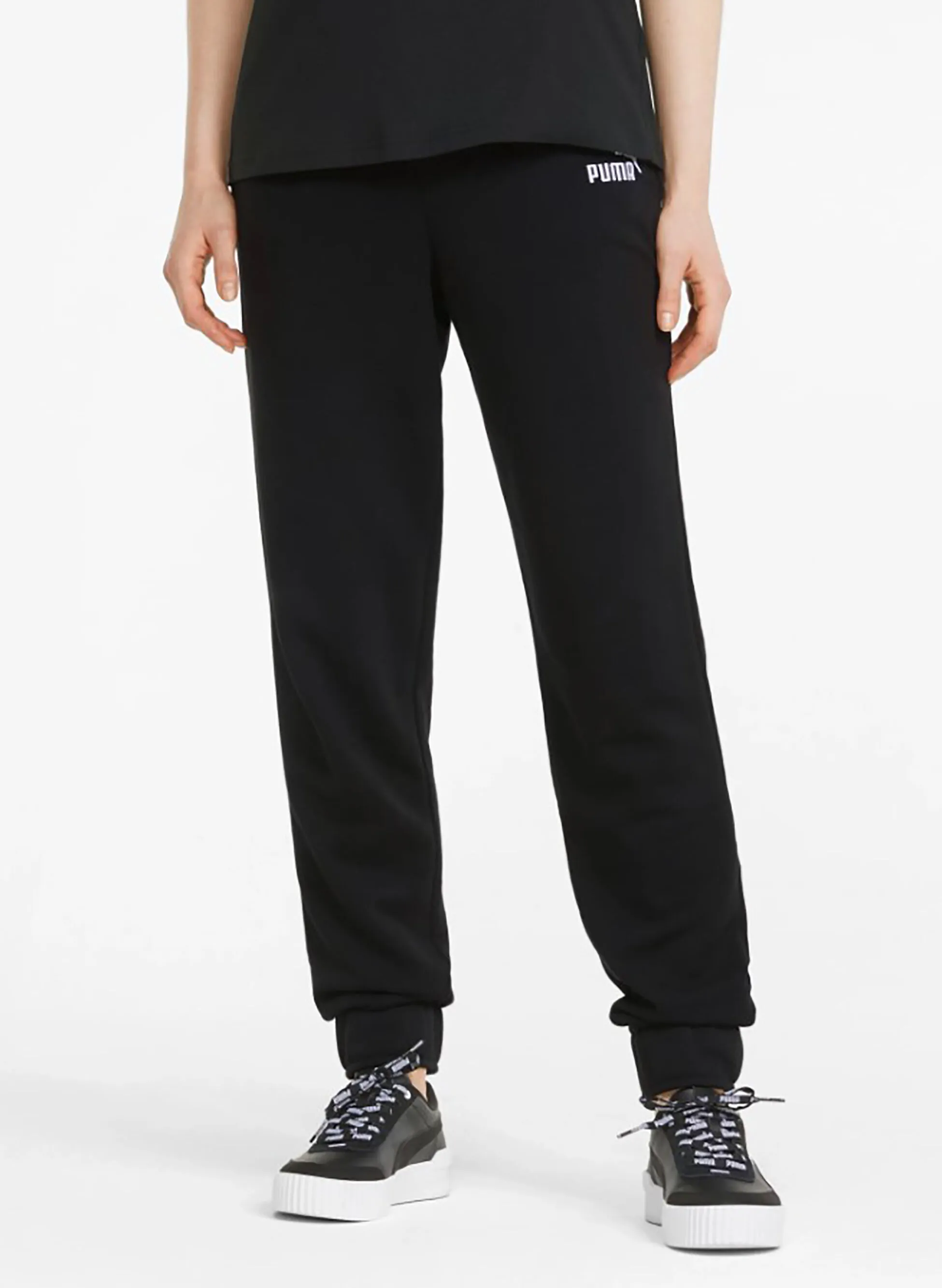 pantaloni essentials+ ricamati