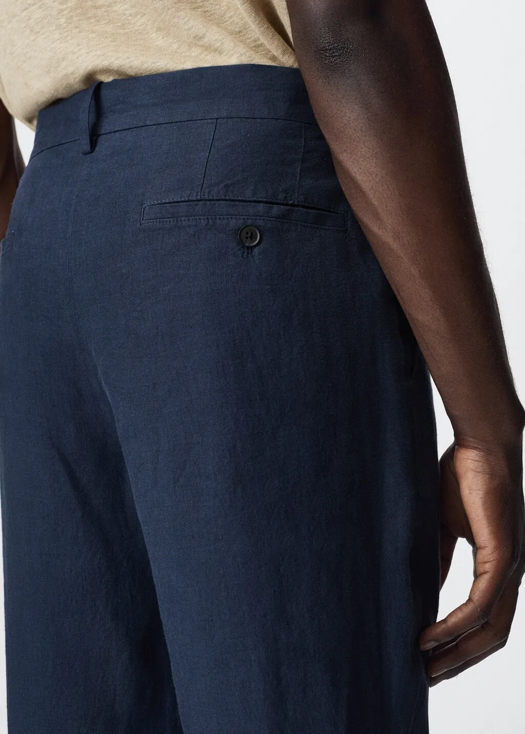 Pantaloni lino slim fit