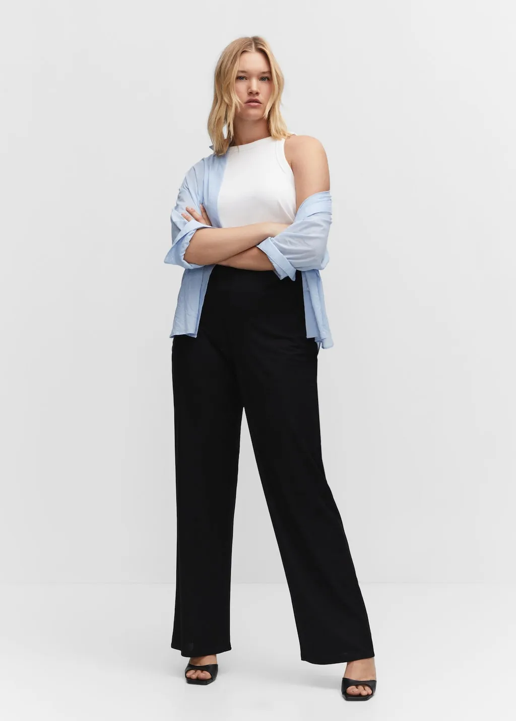 Pantaloni maglia wideleg