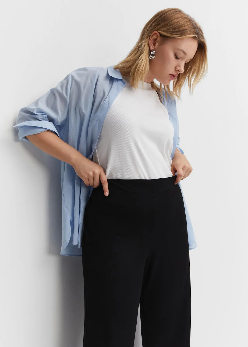 Pantaloni maglia wideleg