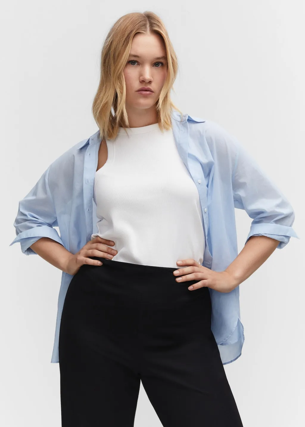 Pantaloni maglia wideleg