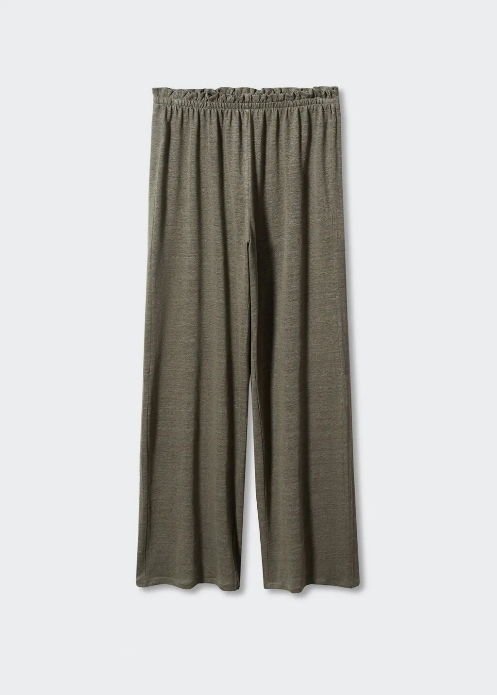 Pantaloni wideleg 100% lino