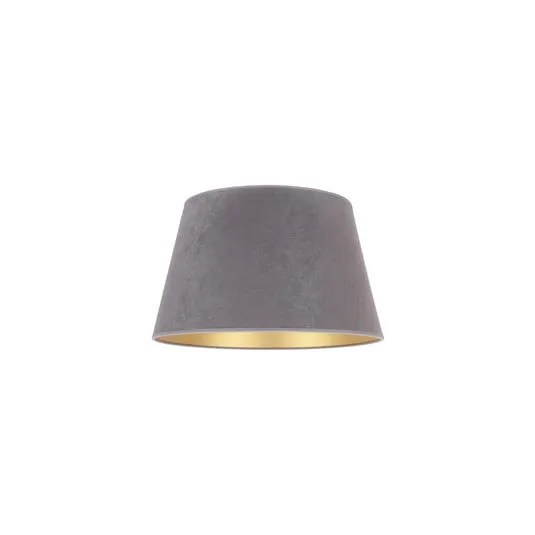 Paralume Cone altezza 18 cm, grigio/oro