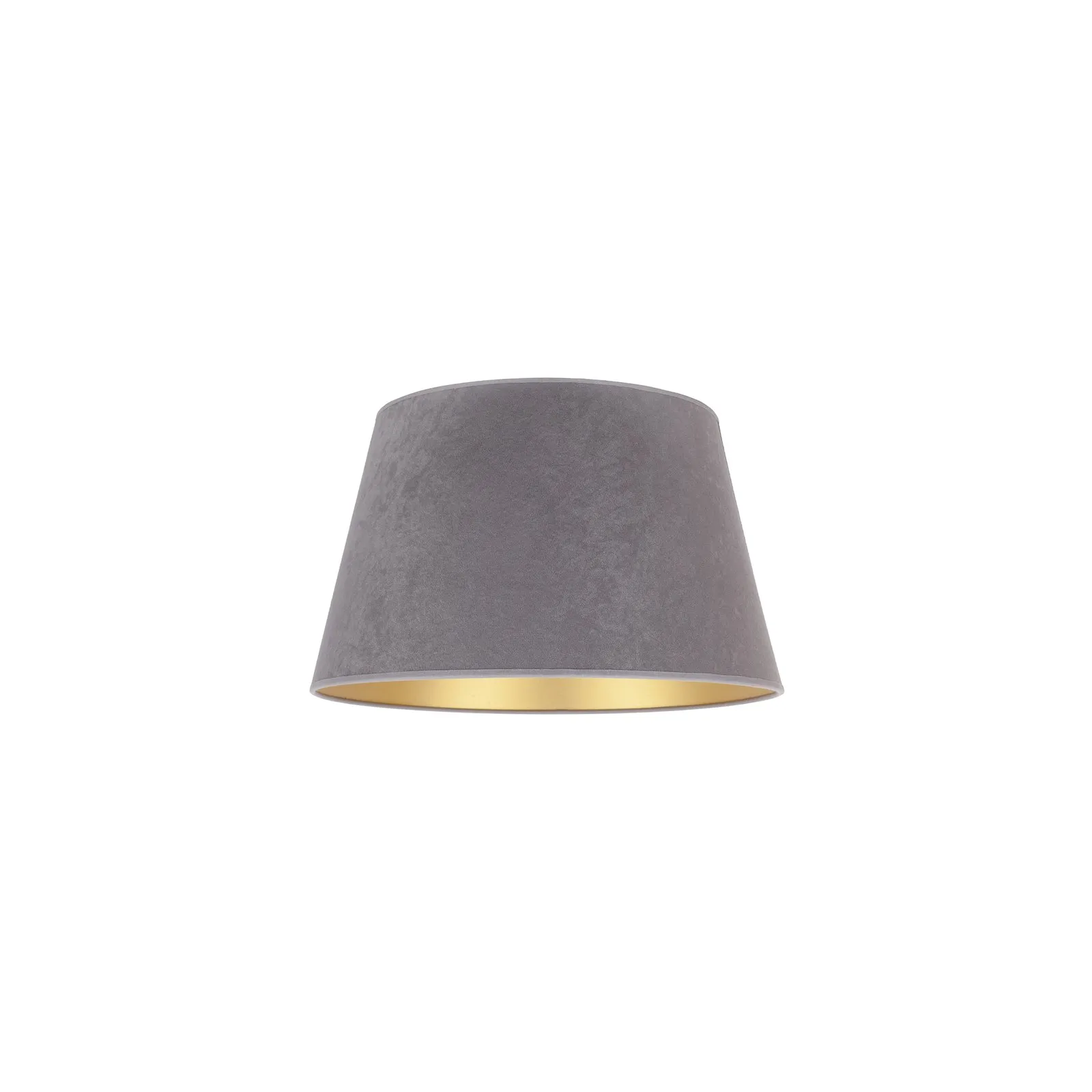 Paralume Cone altezza 18 cm, grigio/oro