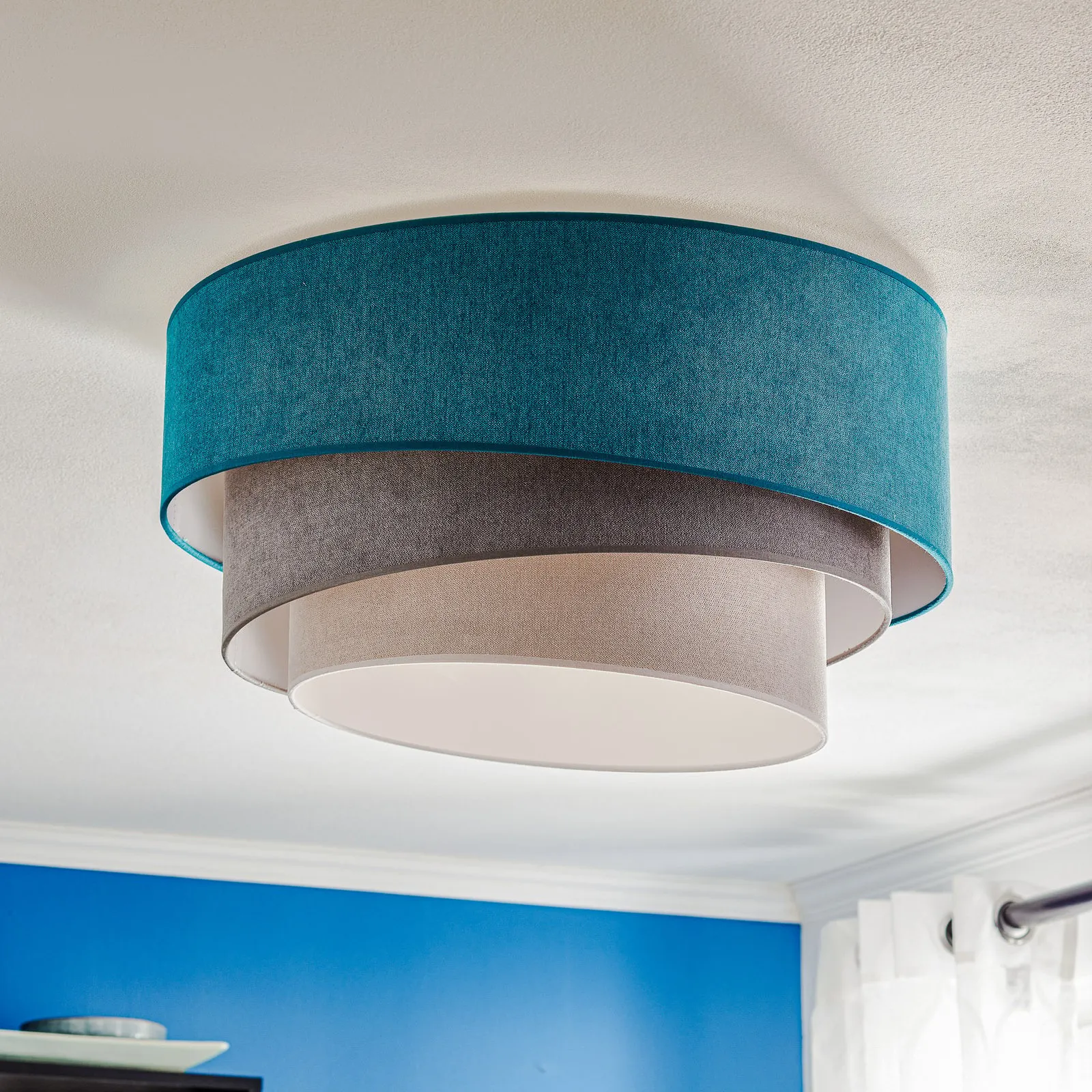 Pastell Trio 60cm turchese/grigio/grigio chiaro