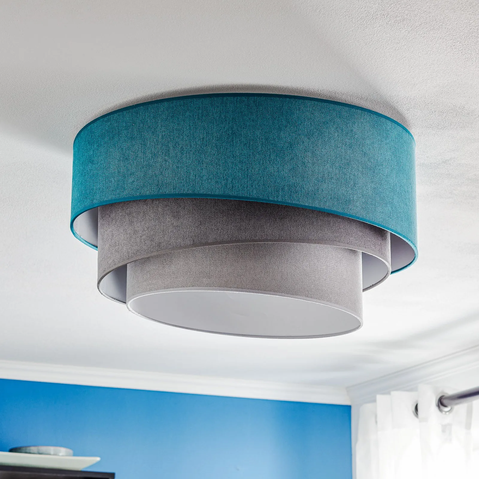 Pastell Trio 60cm turchese/grigio/grigio chiaro