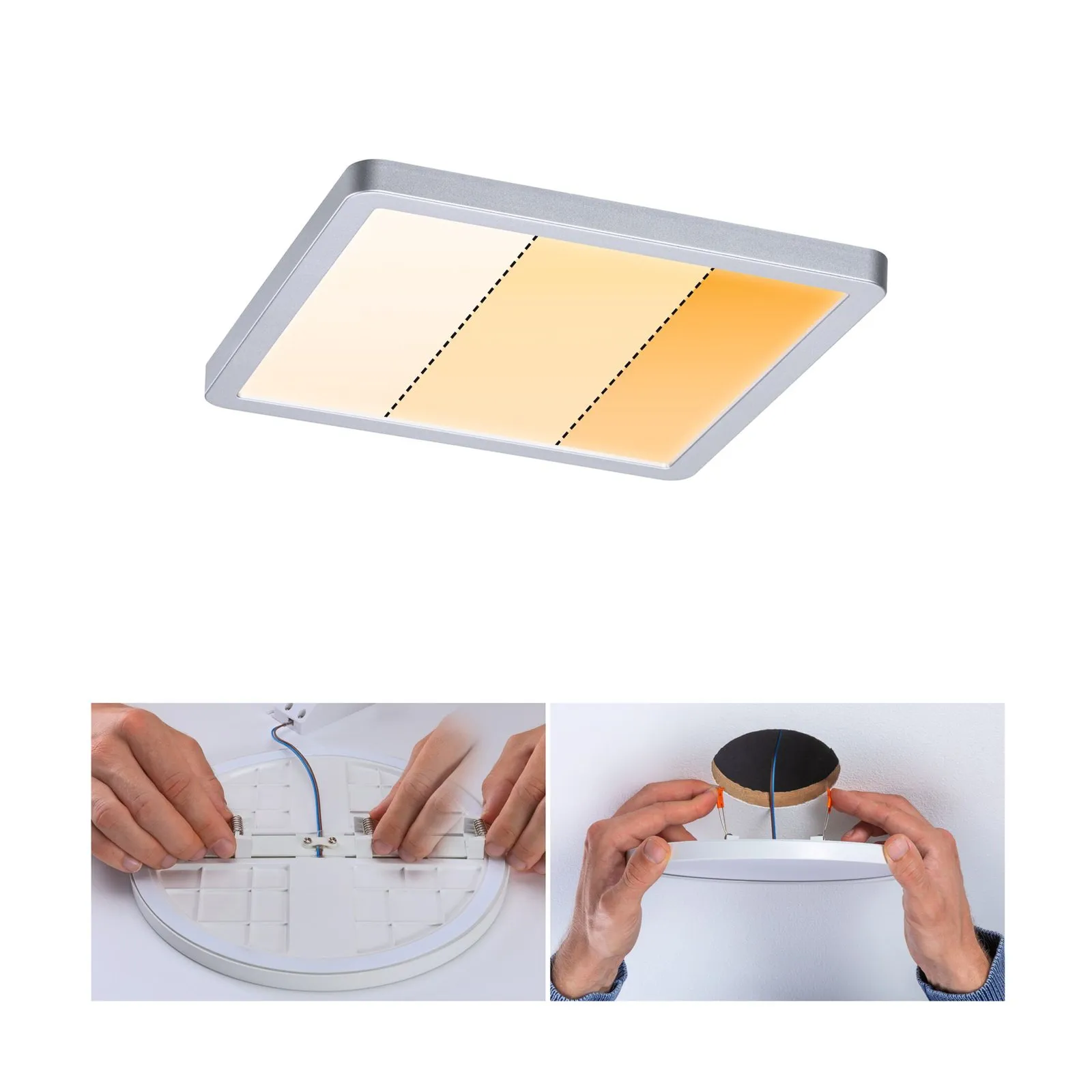 Paulmann Areo Panel dimtowarm angolare crom 17,5cm