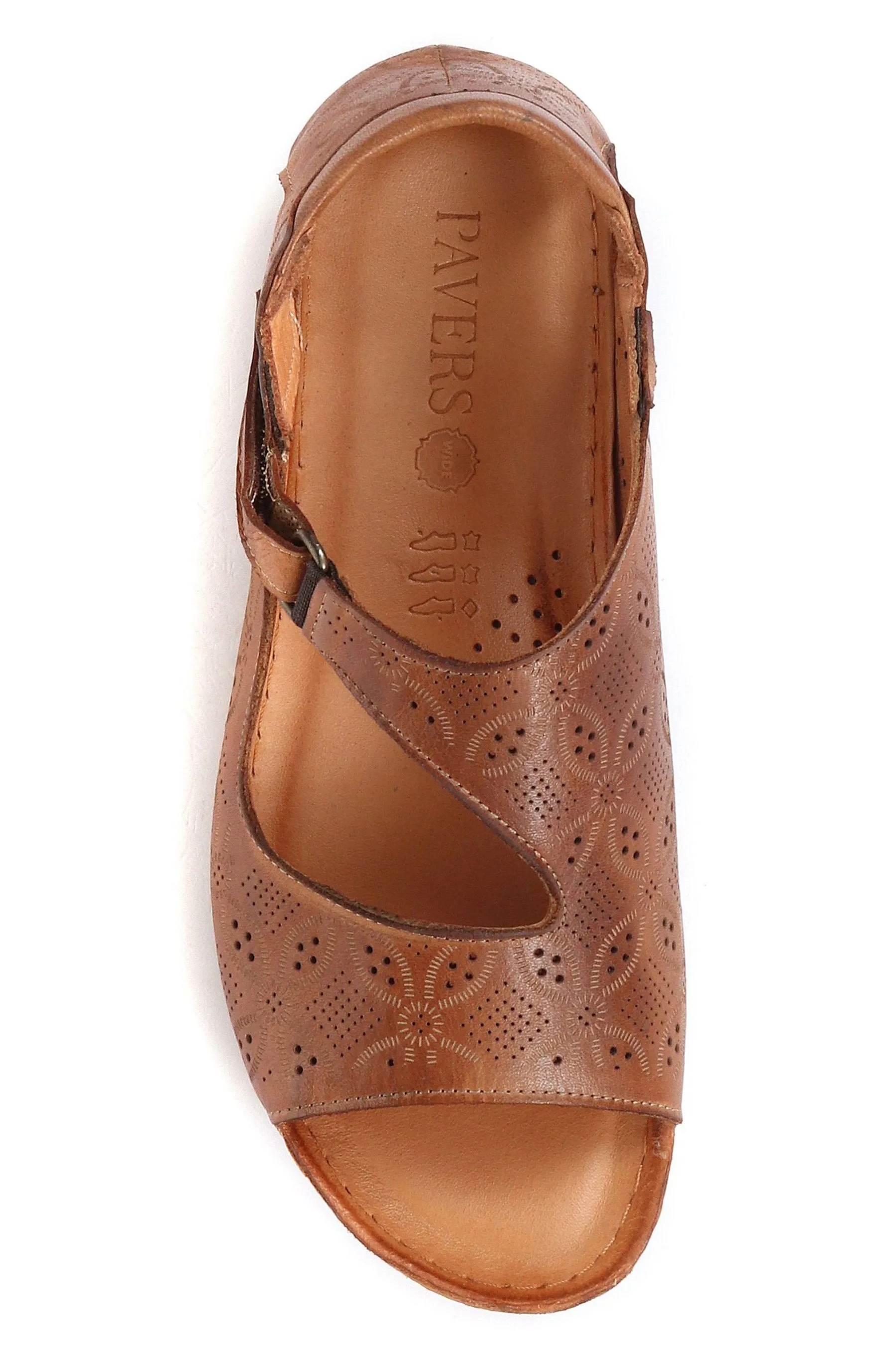Pavers - Sandali donna bassi in pelle