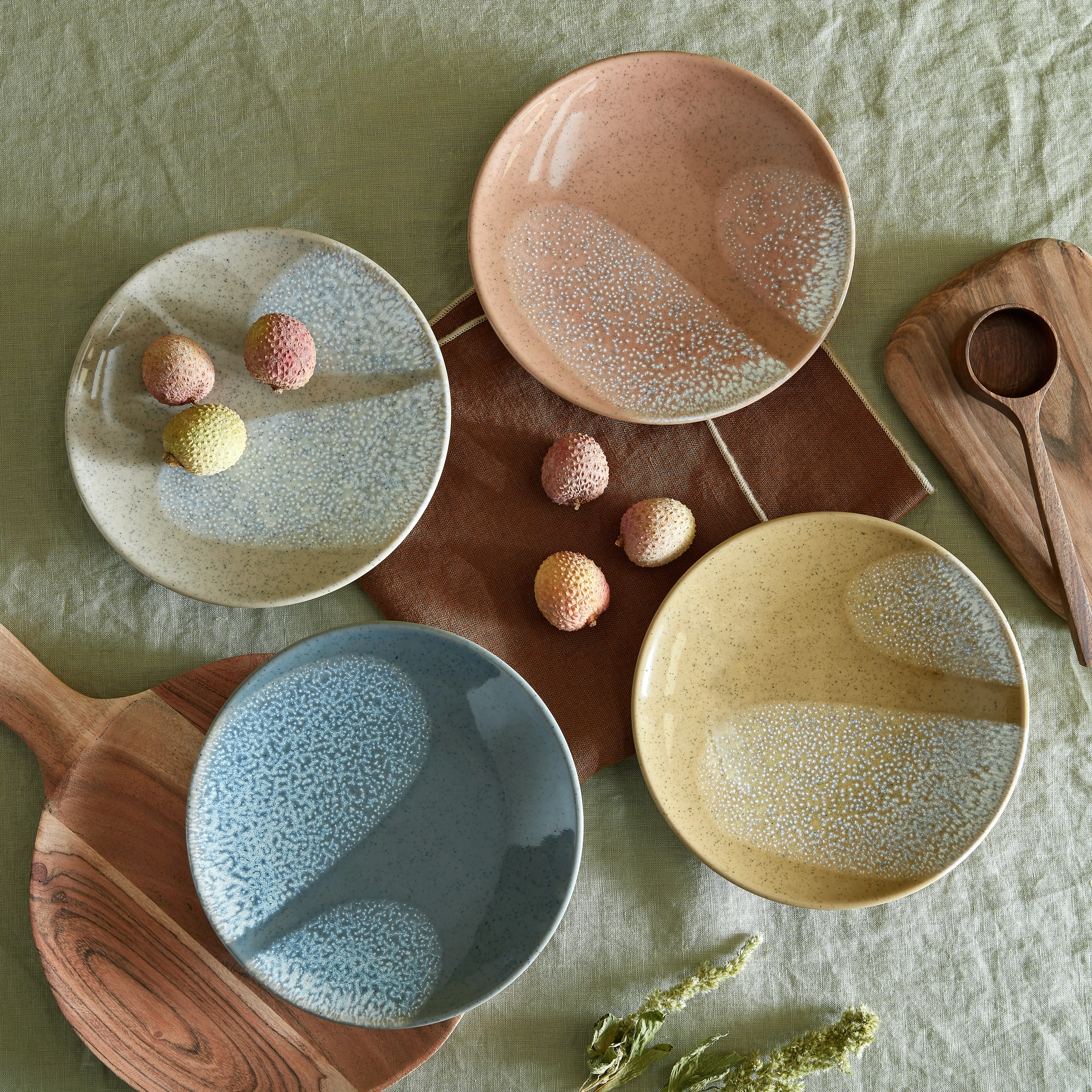 Piatto Kiln Accents Ø17 cm confezione da 4 .jn{font-size:18px}Multi