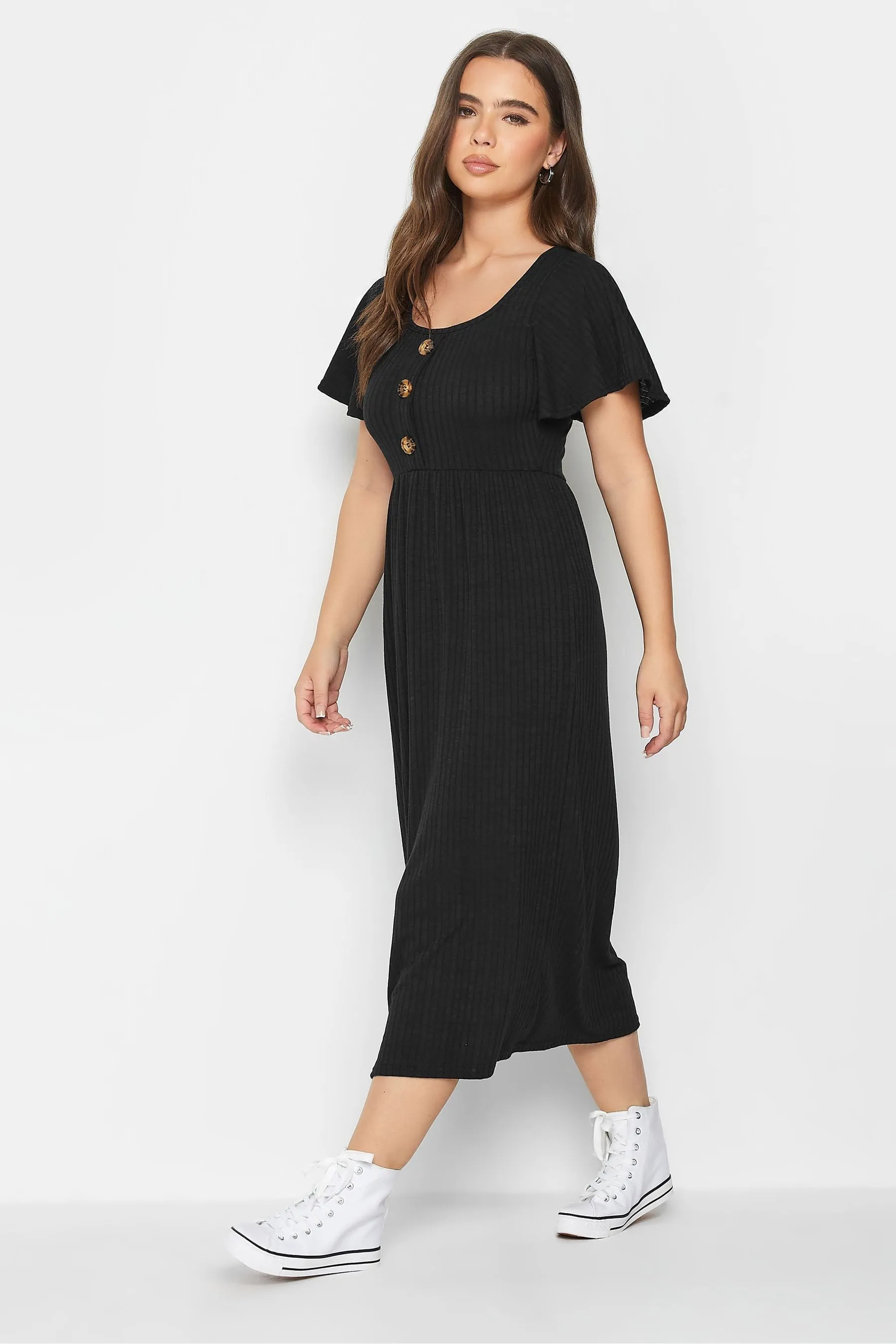 PixieGirl Petite - Abito midi con bottoni