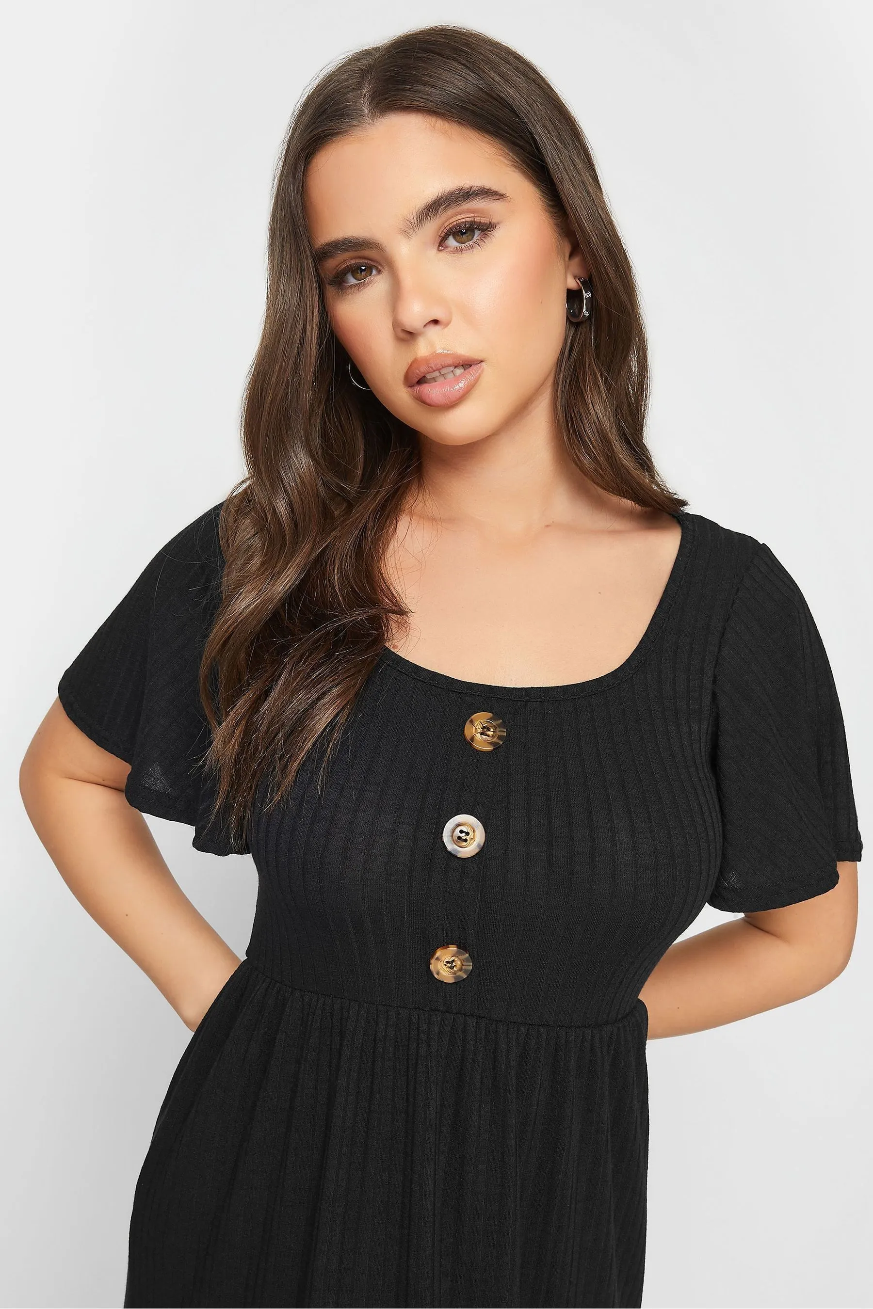 PixieGirl Petite - Abito midi con bottoni