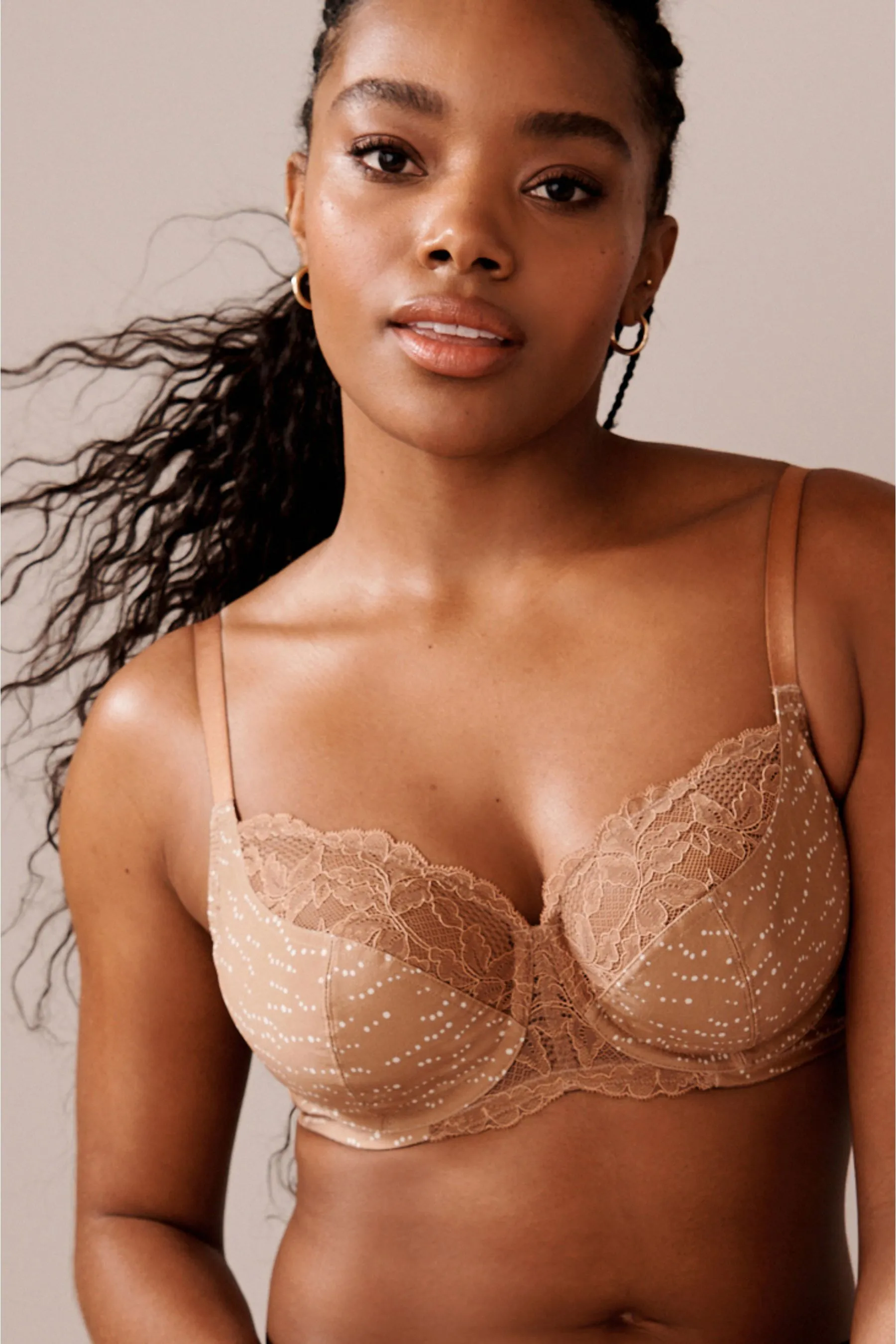 Pizzo Reggiseni 2 Confezione senza imbottitura con ferretto in microfibra intera DD+