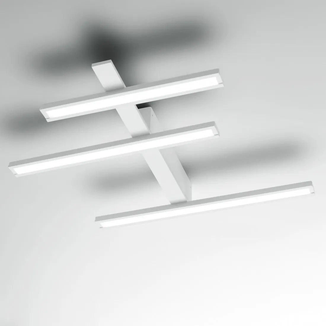 Plafoniera Giarnieri REVIEW PM 33.8W 4056LM 3000°K dimmerabile alluminio lampada parete soffitto luce diretta