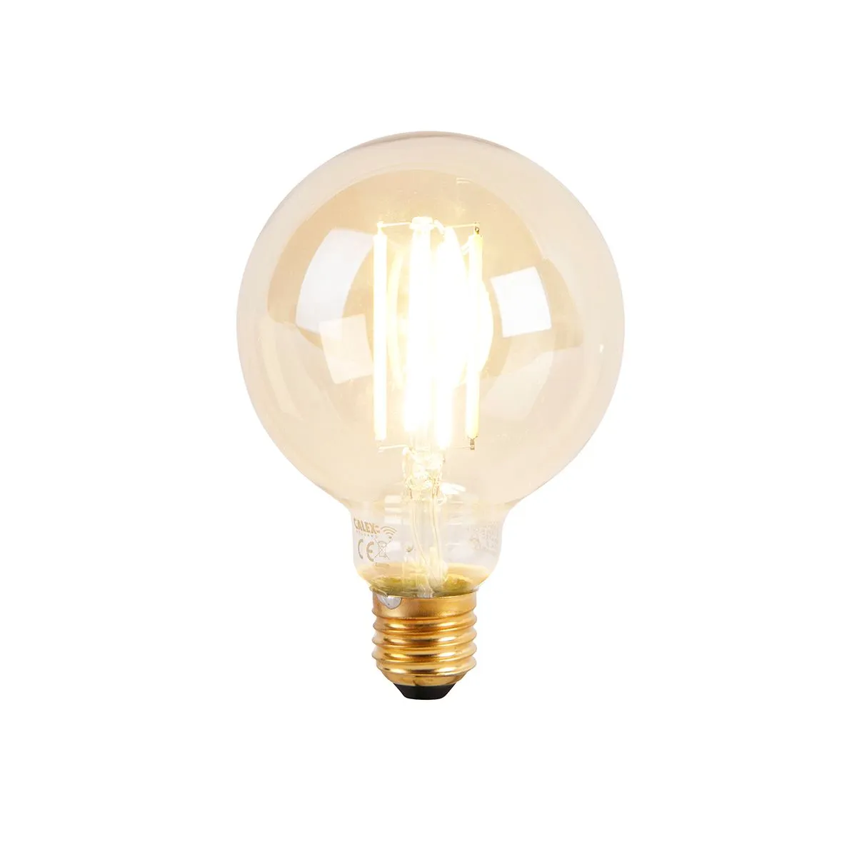 Plafoniera intelligente nera 39 cm con Wifi G95 - Johanna