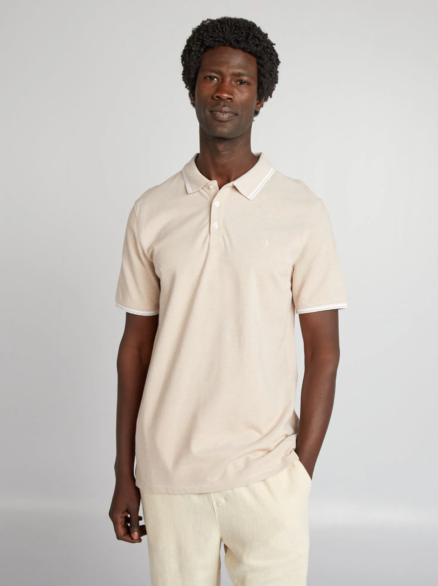 Polo a maniche corte Regular fit - BEIGE