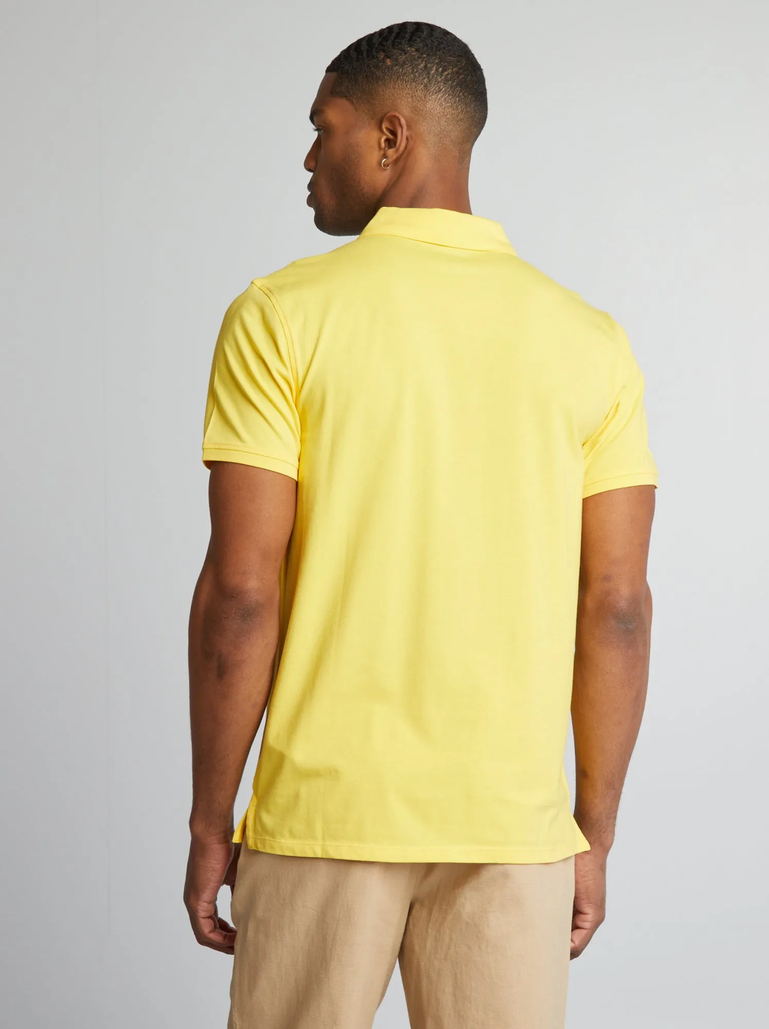 Polo stretch slim fit - GIALLO