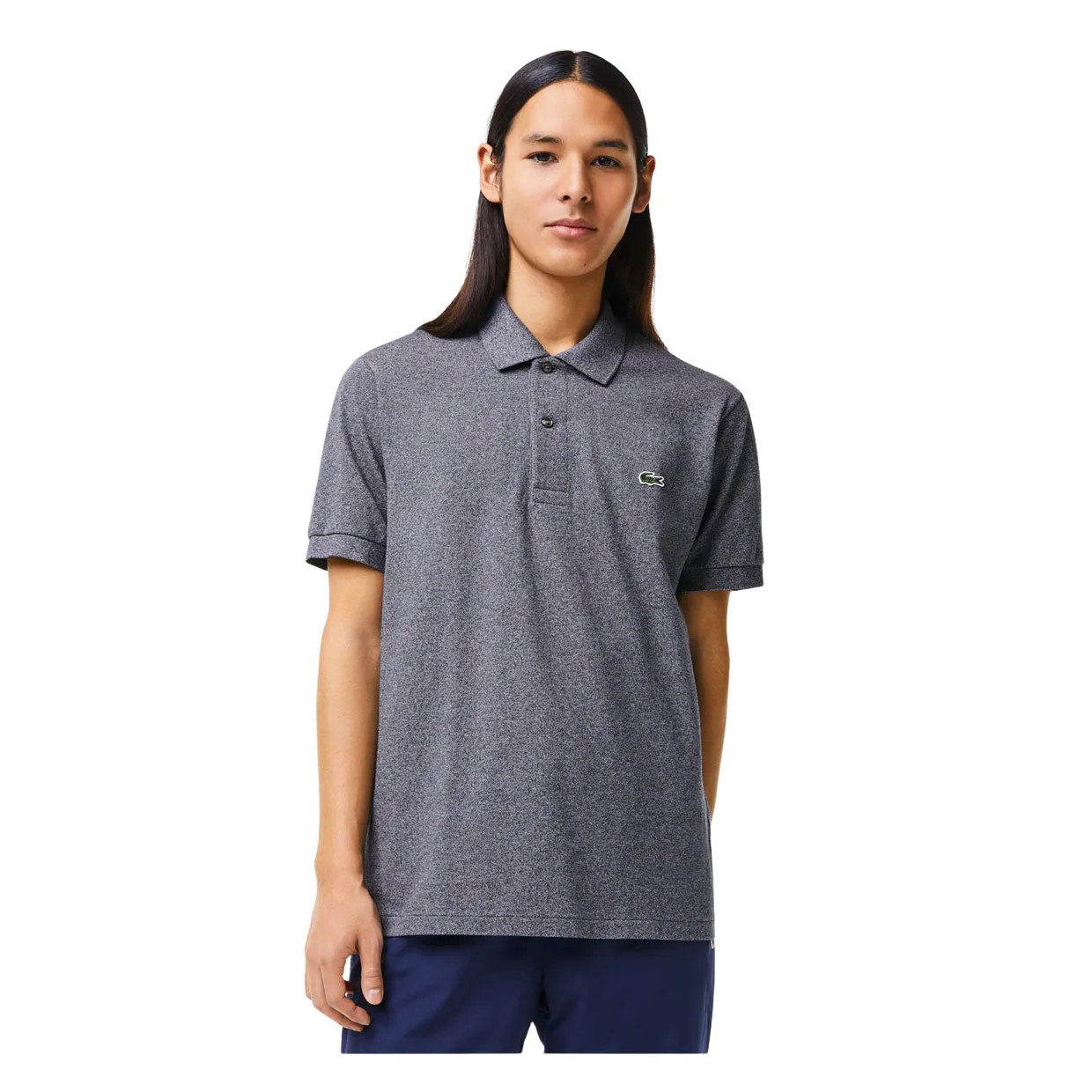 Polo Uomo Lacoste Classic Fit Grigio Chine (E8G)