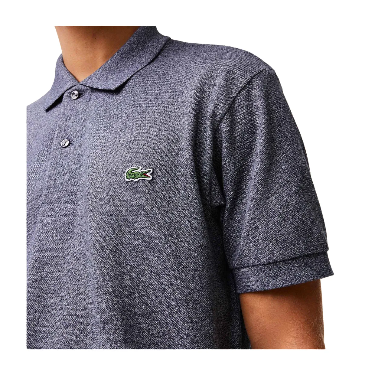 Polo Uomo Lacoste Classic Fit Grigio Chine (E8G)