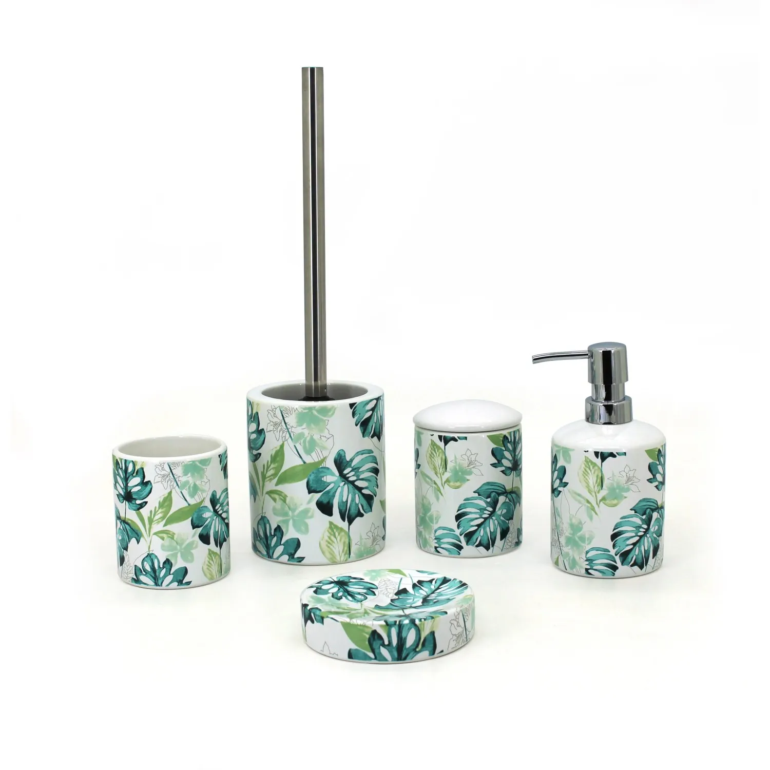 Portasapone bagno Gardena in ceramica bianco lucido