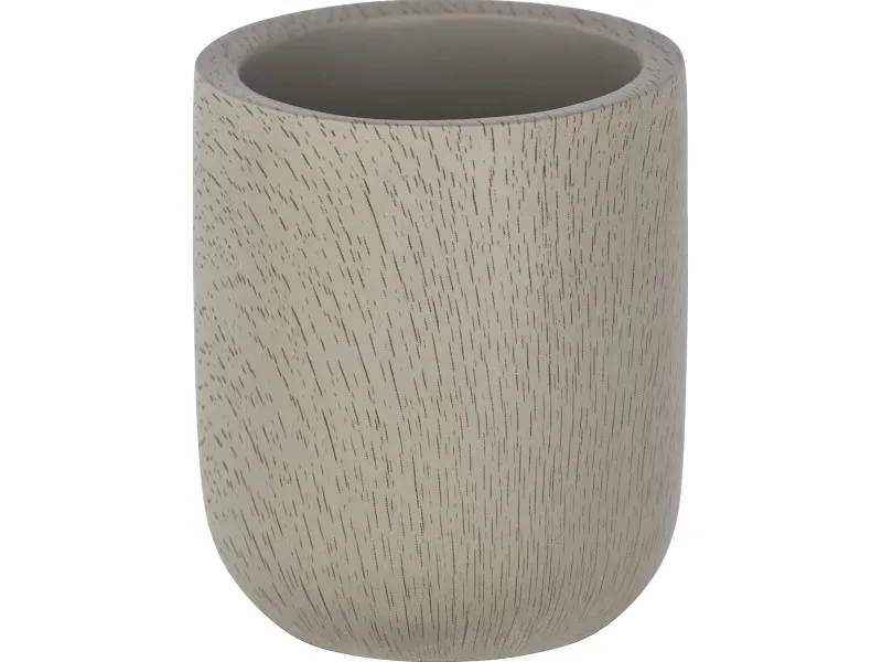 Portaspazzolini Joy in cemento beige talpa