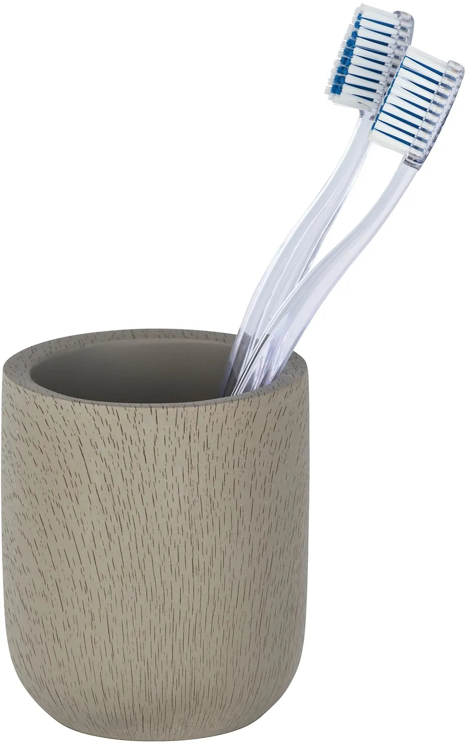 Portaspazzolini Joy in cemento beige talpa