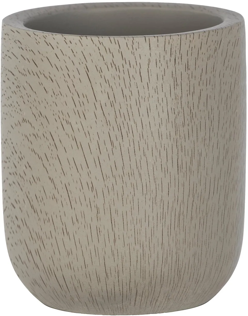 Portaspazzolini Joy in cemento beige talpa