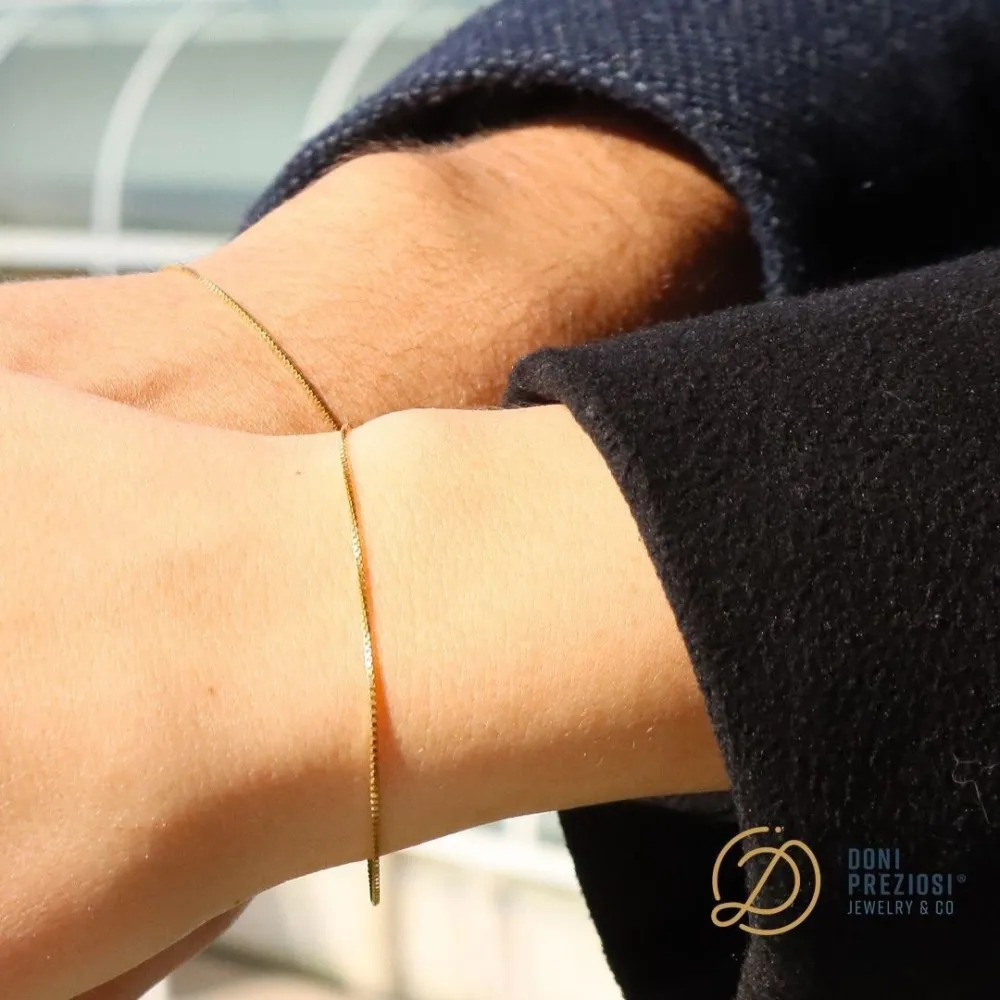 Prenotazione Bracciale Coppia Filo Infinity Argento 925% placcato oro bianco/giallo