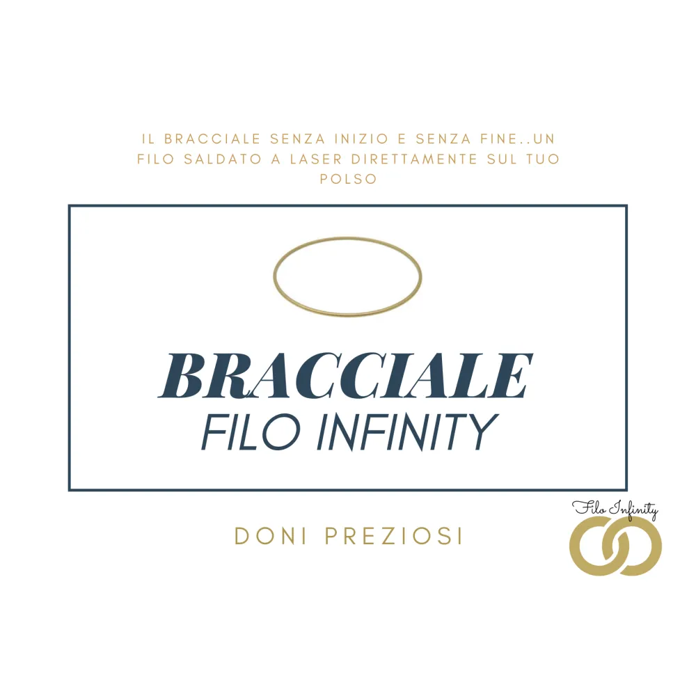 Prenotazione Bracciale Coppia Filo Infinity Argento 925% placcato oro bianco/giallo
