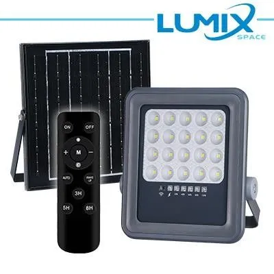 Proiettore Solare Led 50w + Crepuscolare Lumix KATK09-50W
