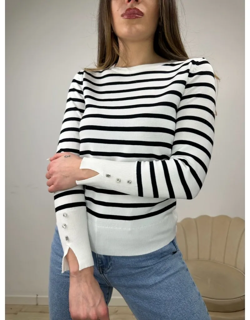 PULL PRIMAVERILE LARY BIANCO