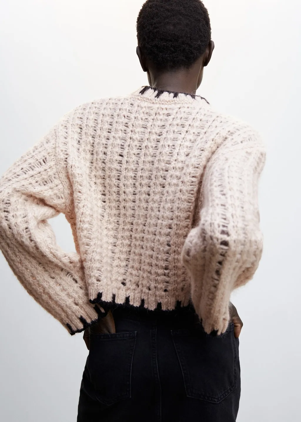 Pullover bordi contrasto