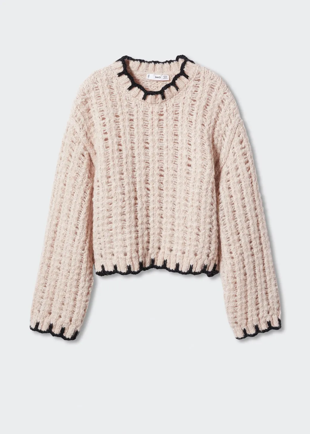 Pullover bordi contrasto