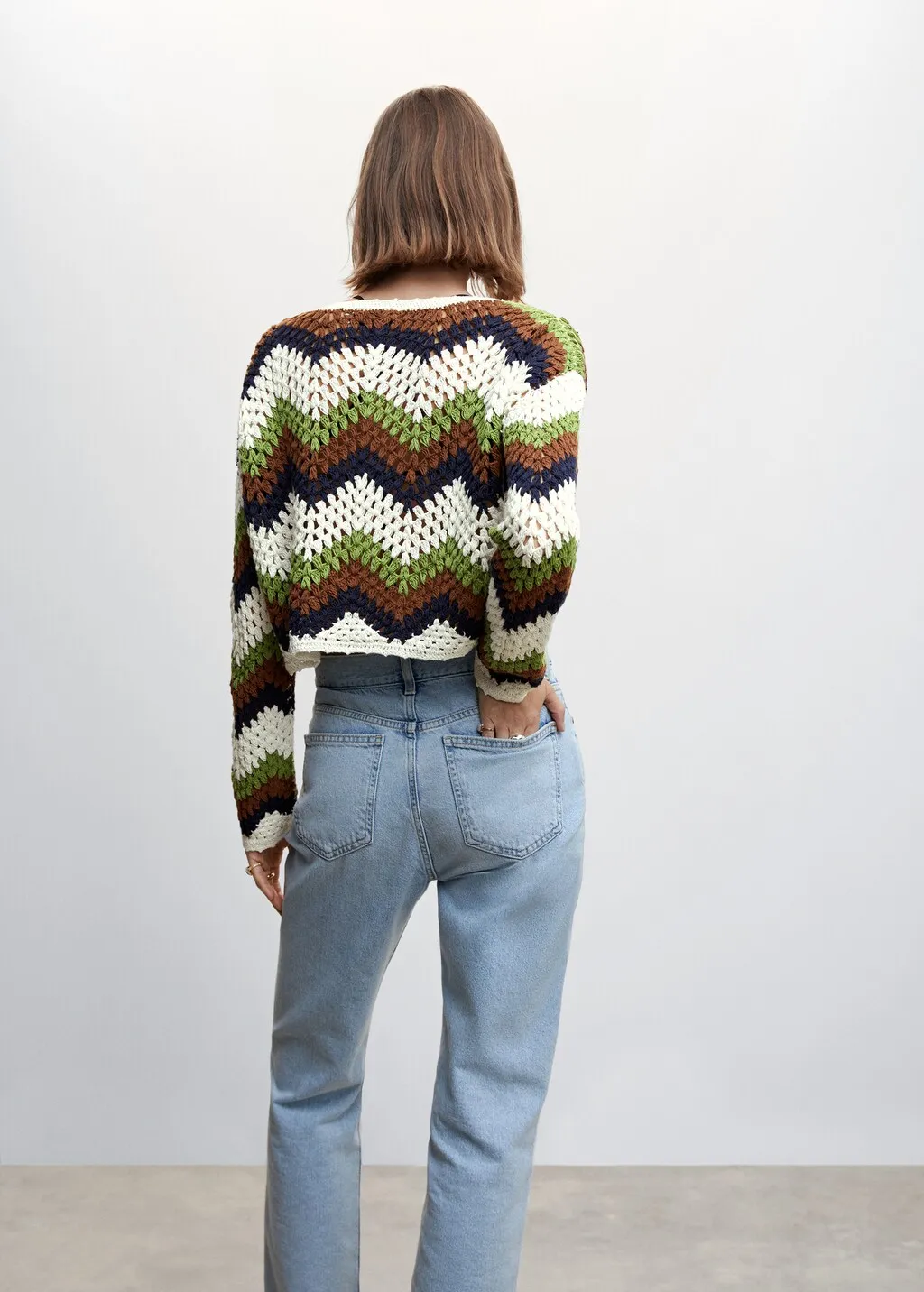 Pullover cotone crochet