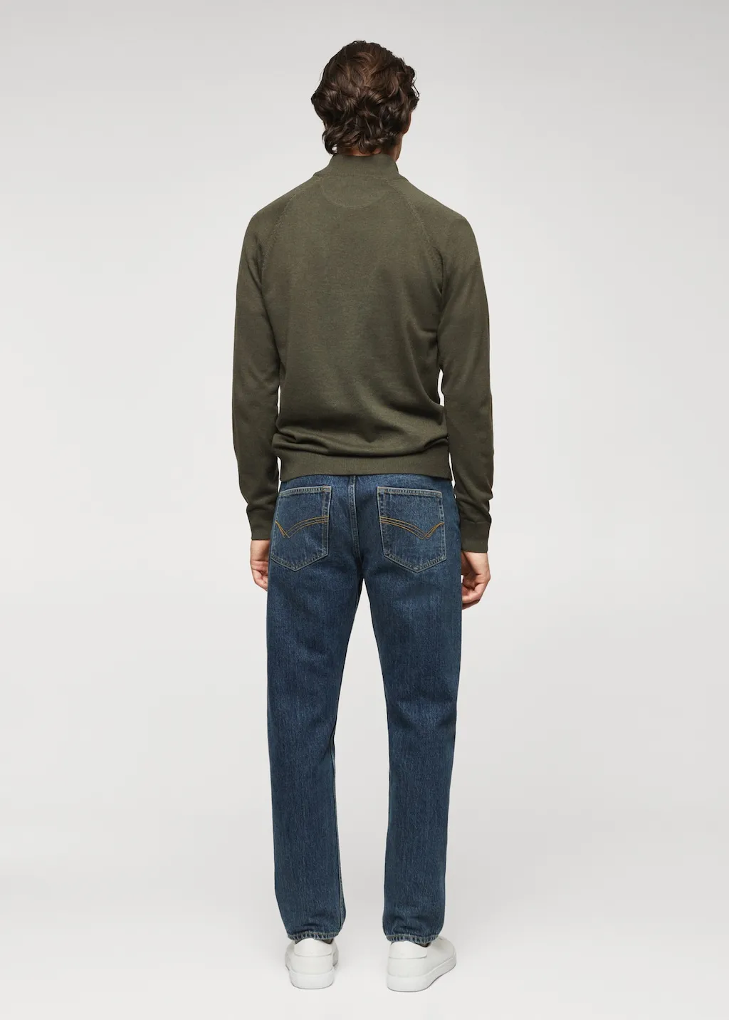 Pullover cotone zip