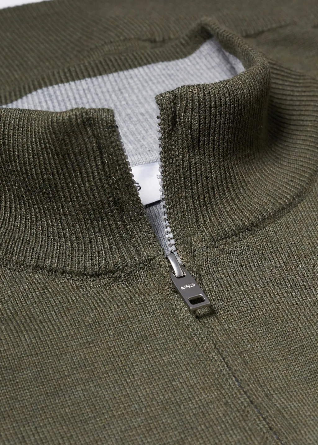Pullover cotone zip