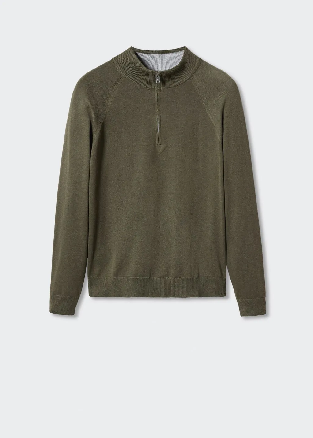 Pullover cotone zip
