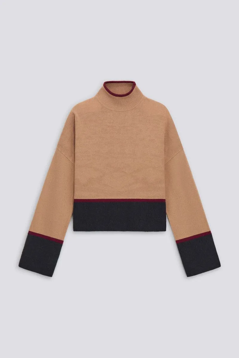 Pullover dolcevita donna Biscotto