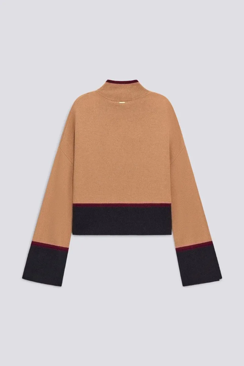 Pullover dolcevita donna Biscotto