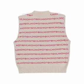 Pullover Gilet Korris Beige Bambina E Teen