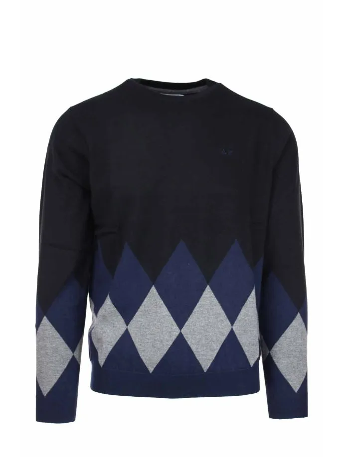 Pullover girocollo rombi
