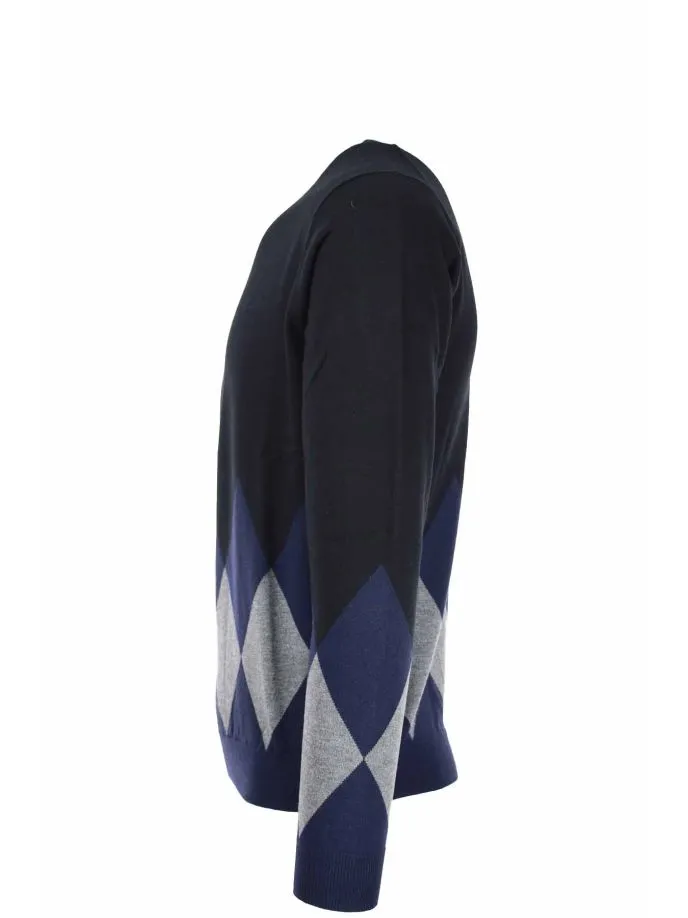 Pullover girocollo rombi