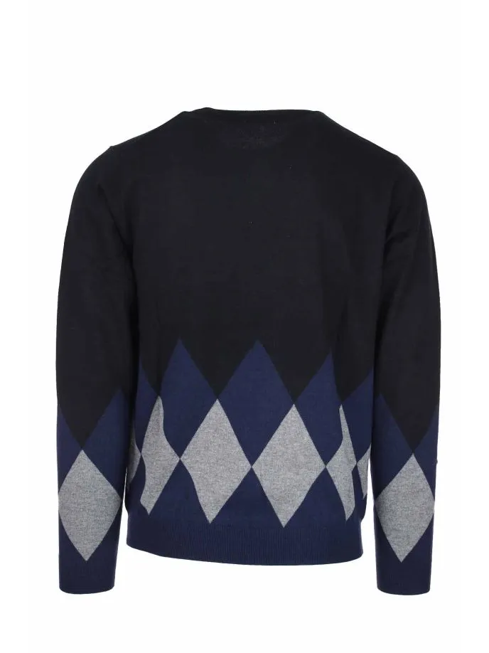 Pullover girocollo rombi