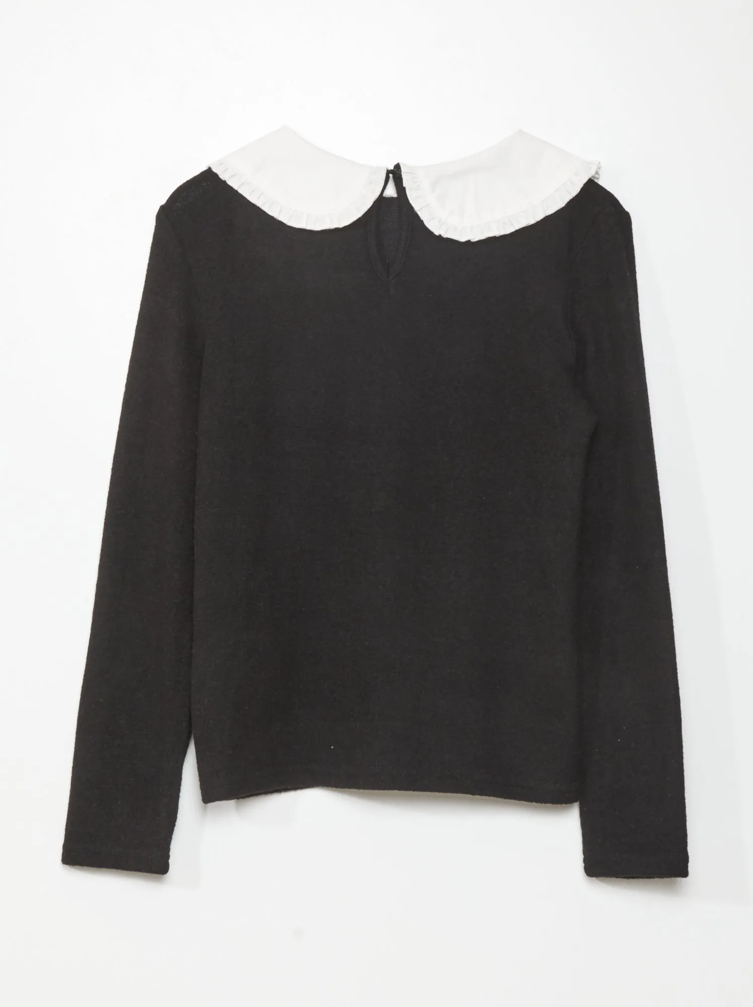 Pullover in maglia soffice - nero