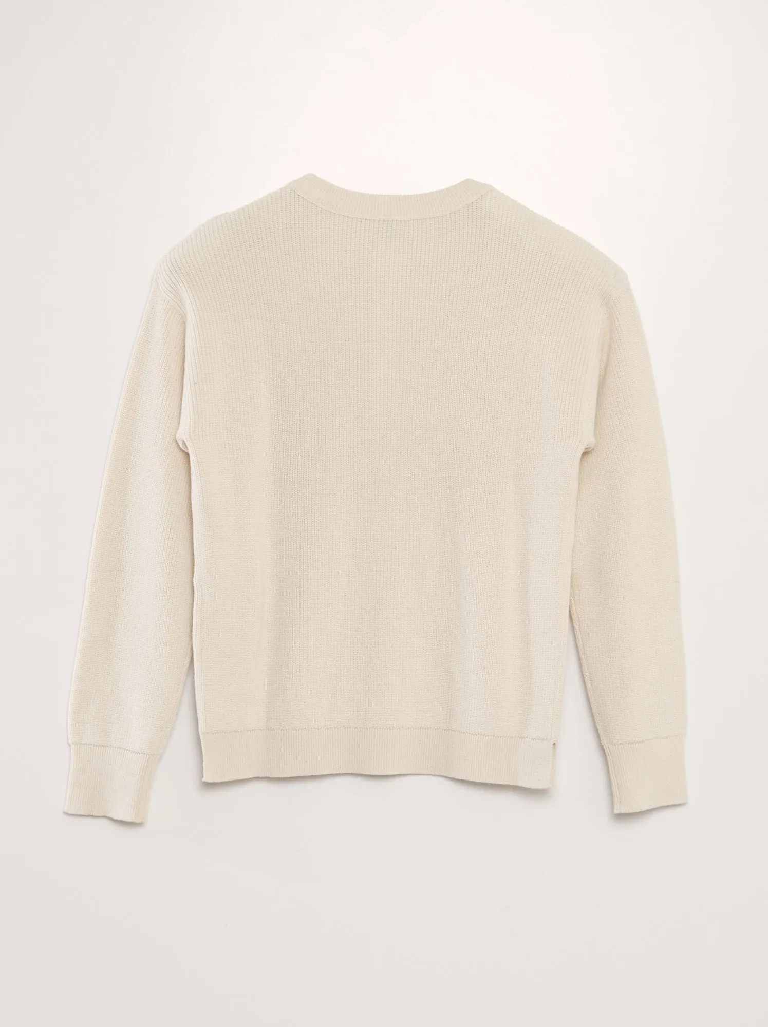 Pullover in maglina - BEIGE
